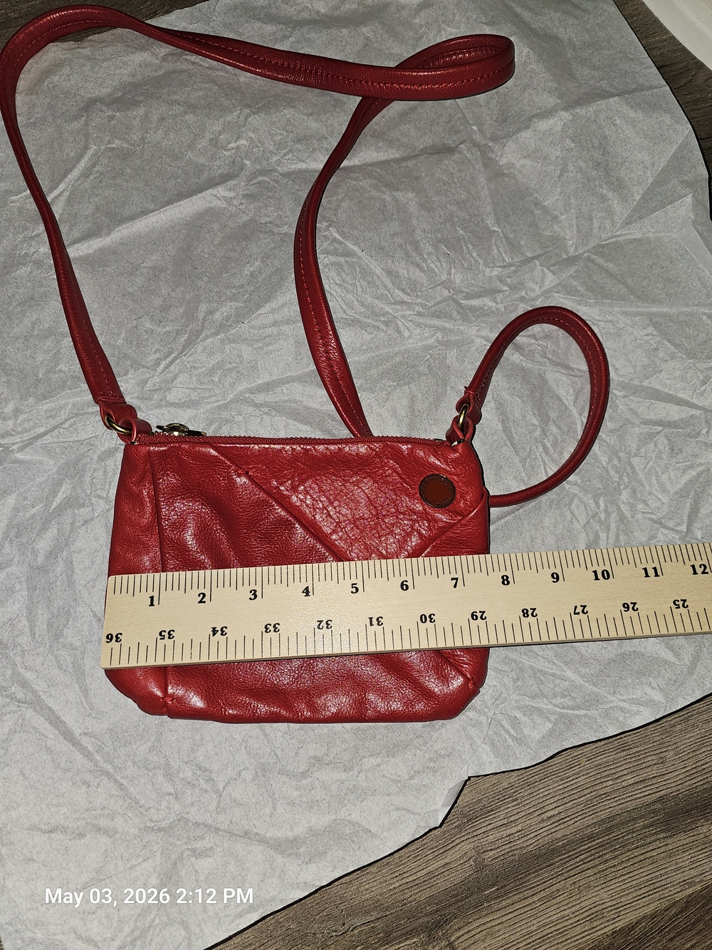Marc Jacobs Red Leather Crossbody Mini